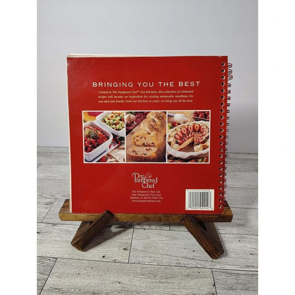 Pampered Chef All the Best 2003 Spiral Bound Cookbook Recipes Kitchen Party Retr